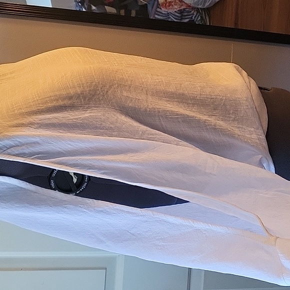 NY & Co White Open Sleeve Blouse L - Picture 2 of 5